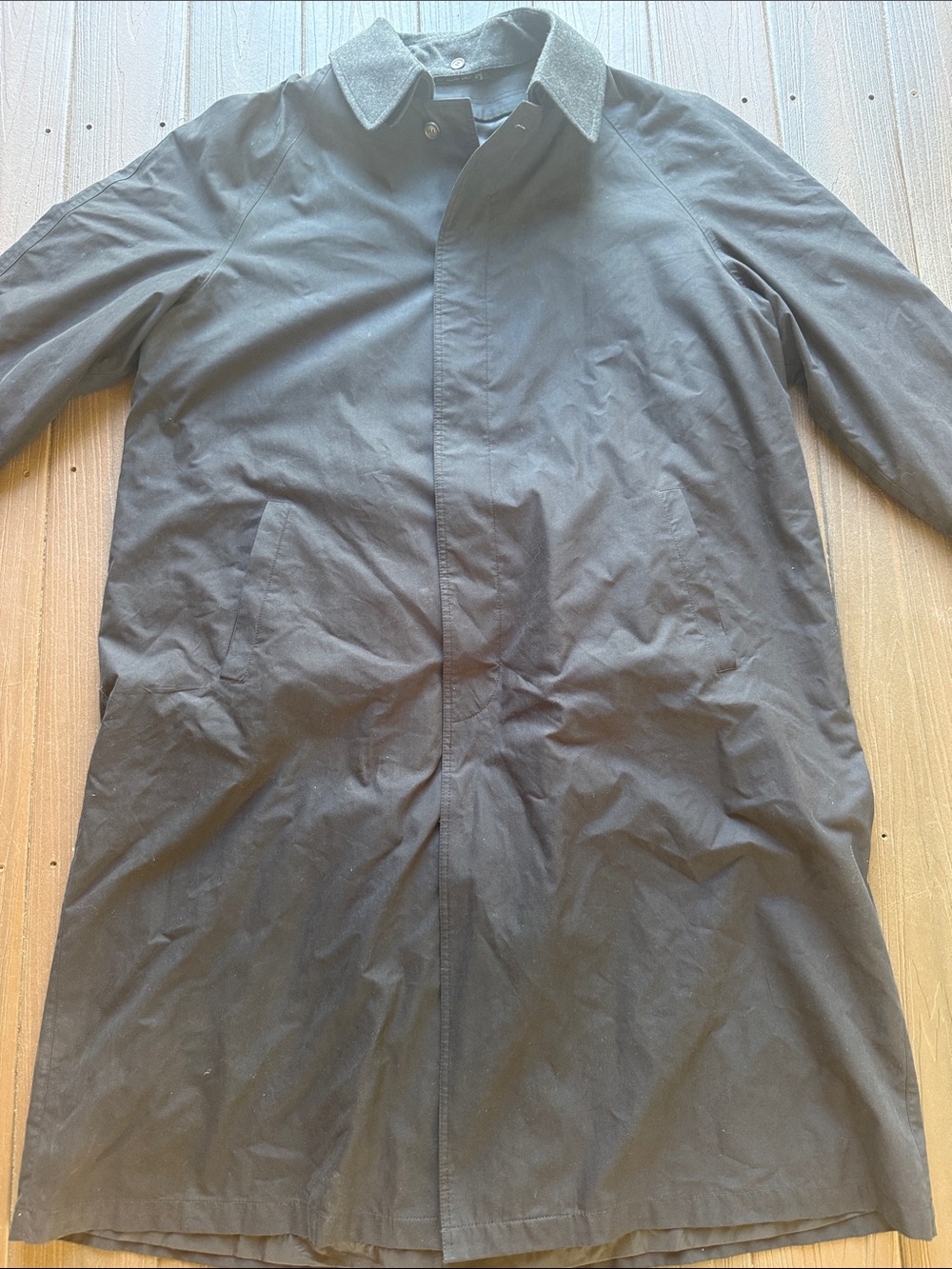 Lauren Ralph Lauren Men's Dark Navy Single-Breasted Raincoat